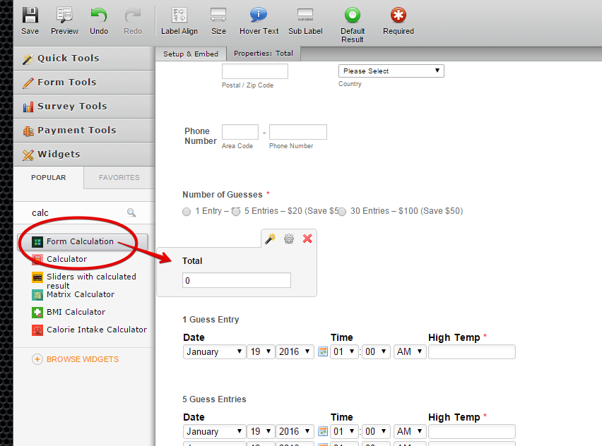 How to Calculate selected Radio option to Update Total Image 2 Screenshot 41