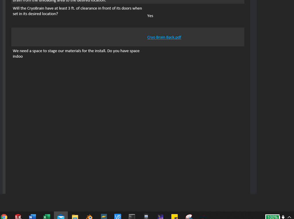 Submission Email cut off