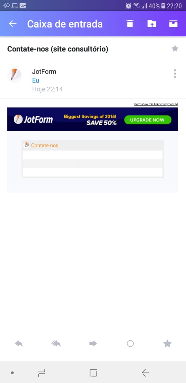 I Receive The Warning In My Email But It Appears Blank