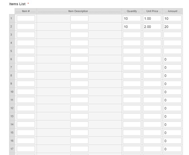 Is there any limit to perform calculations on input table using ...