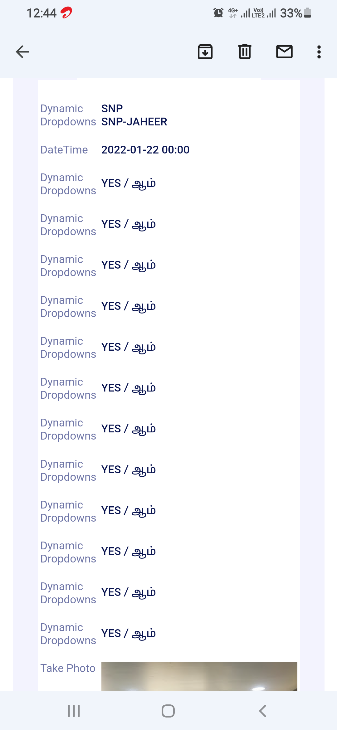 I have created a form which has multiple question of dynamic dropdowns ...