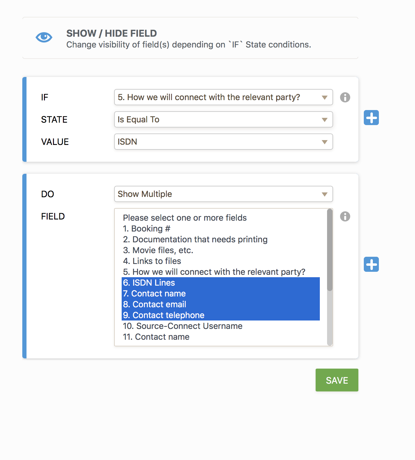 JotForm not obeying show/hide command