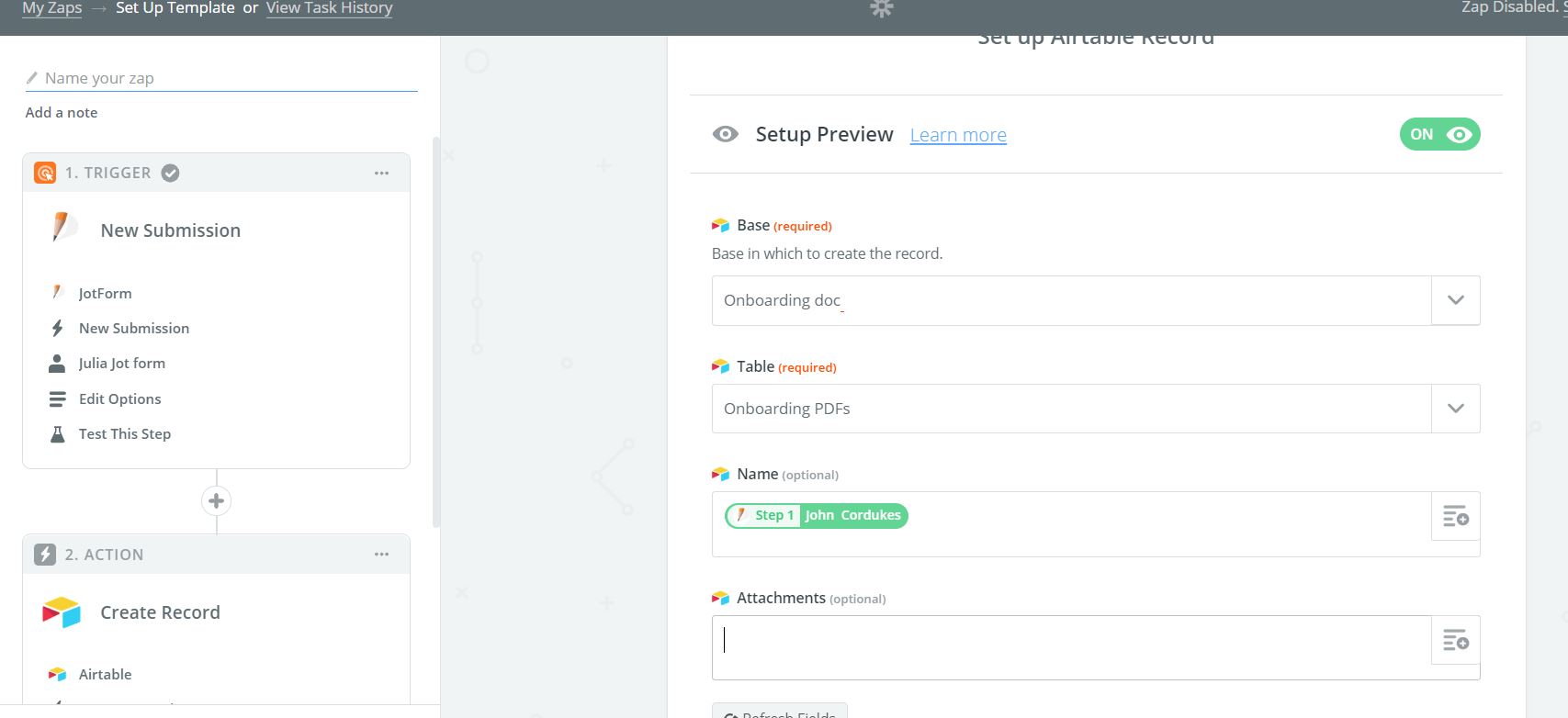 AirTable integration: Ability to include PDF submission report in the ...