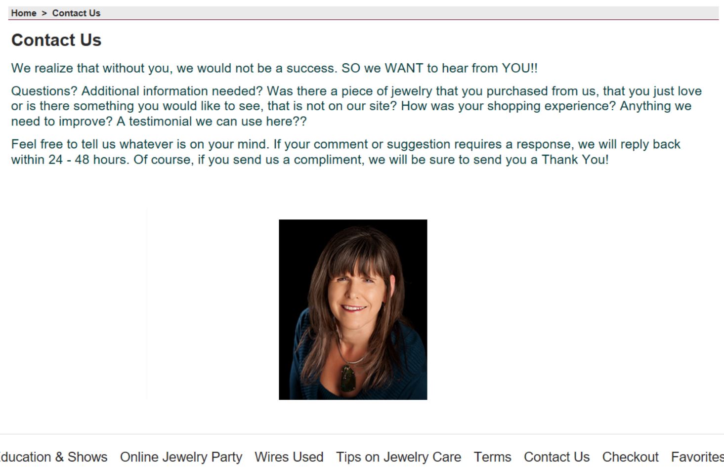 Thank You Page does not show entire format