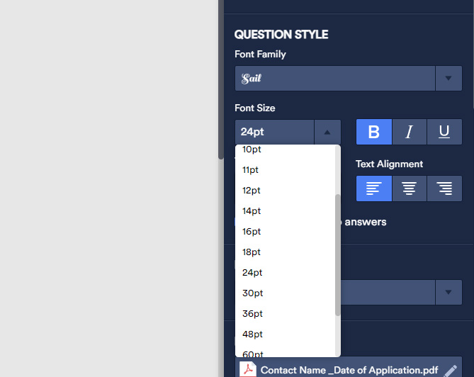 Change Font Size in PDF Editor
