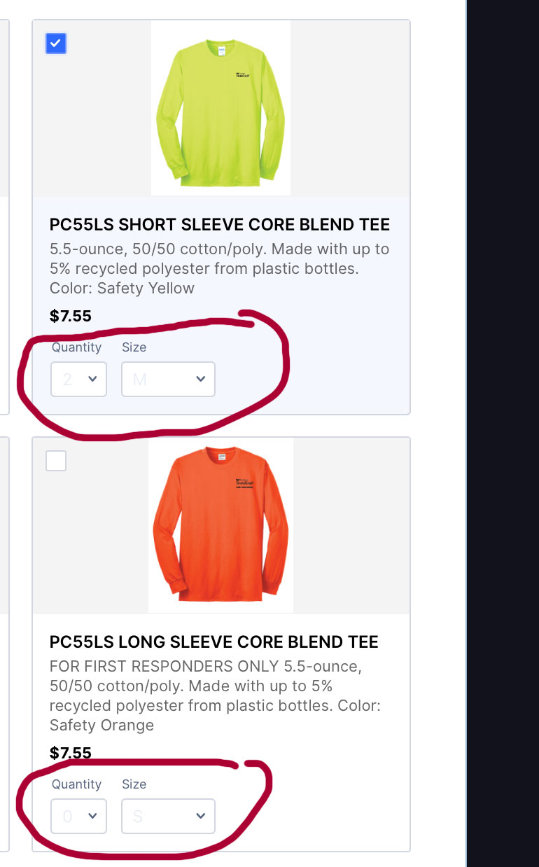 Change product list font color