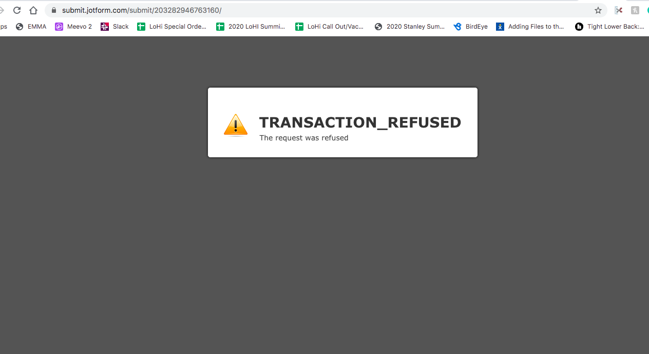 Paypal Payment Not Processing