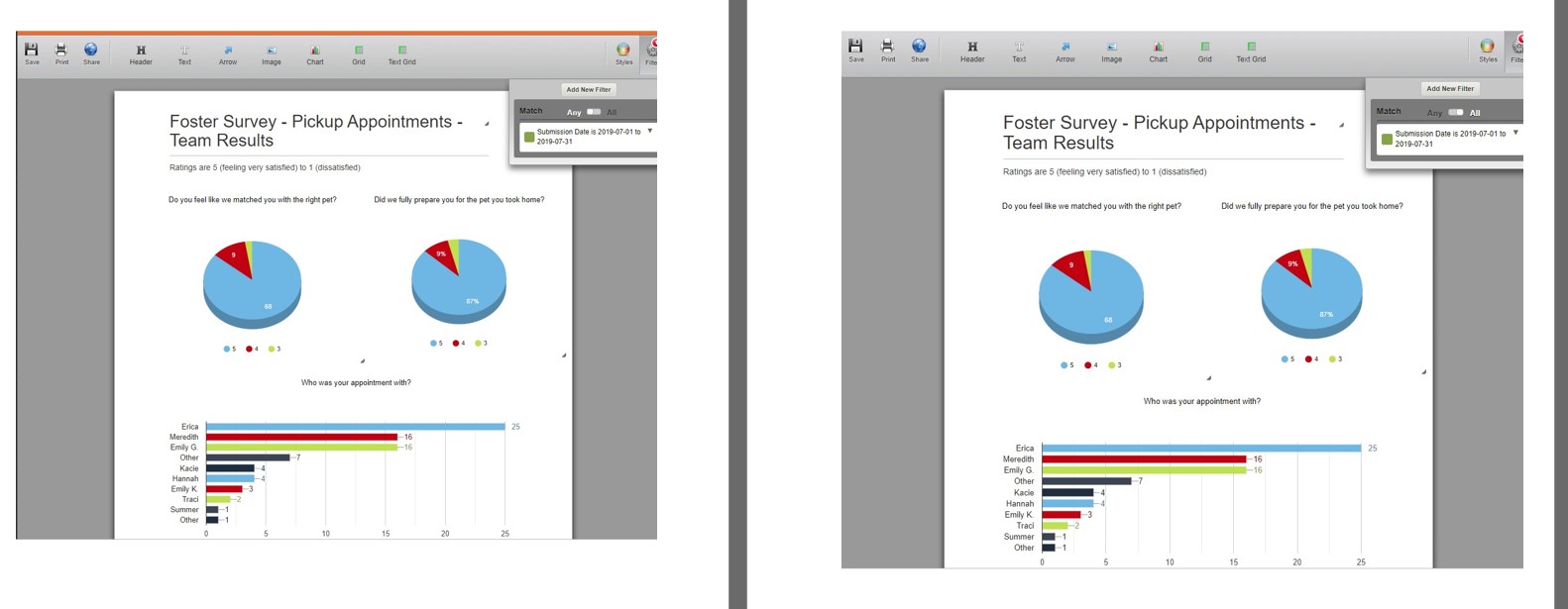 Visual Report: Date Filters are not working