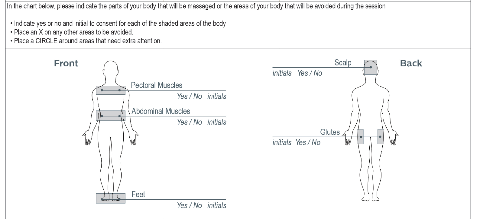 Body Chart Form