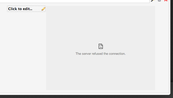 Wistia And Vimeo Widget Keeps Saying Server Refused Connection