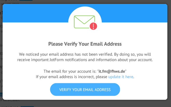 I Don T Receive Please Verify Your Email Address Email