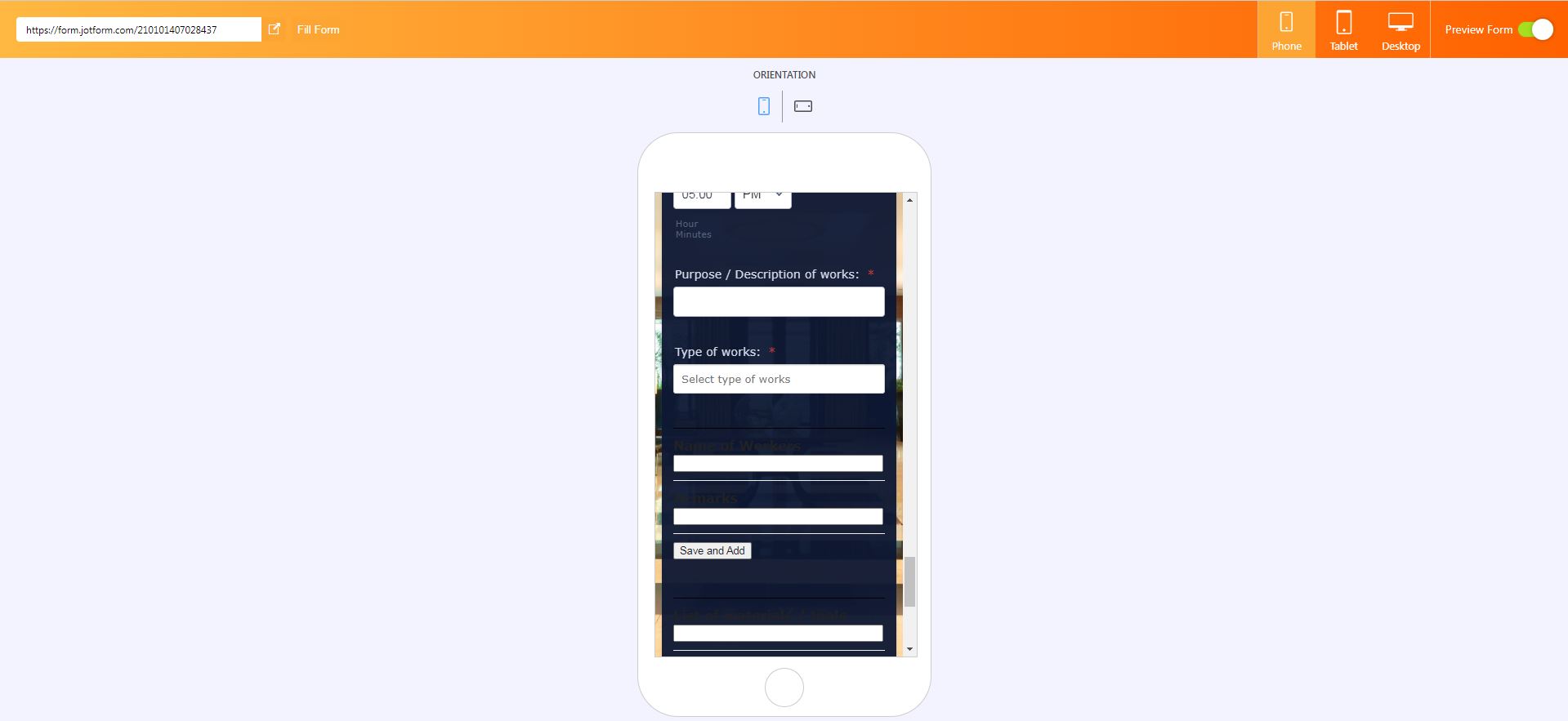 Change the font color in mobile