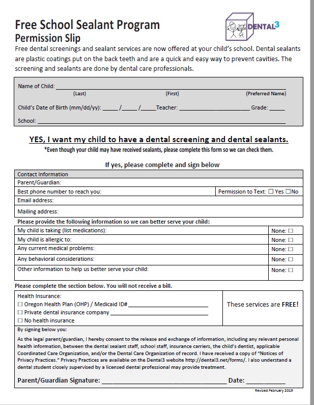 Consent form format
