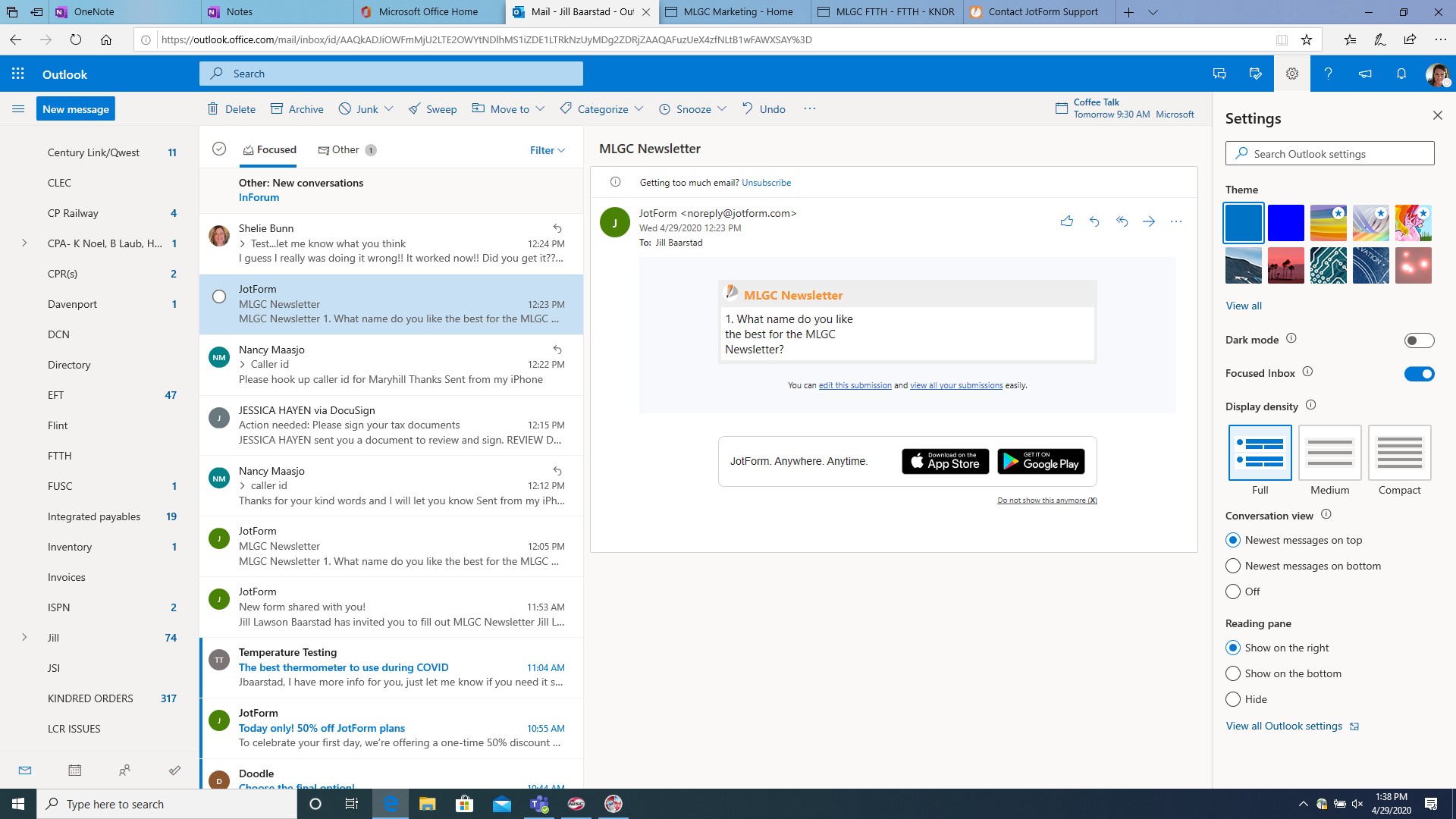 How can I get back into my form and edit?