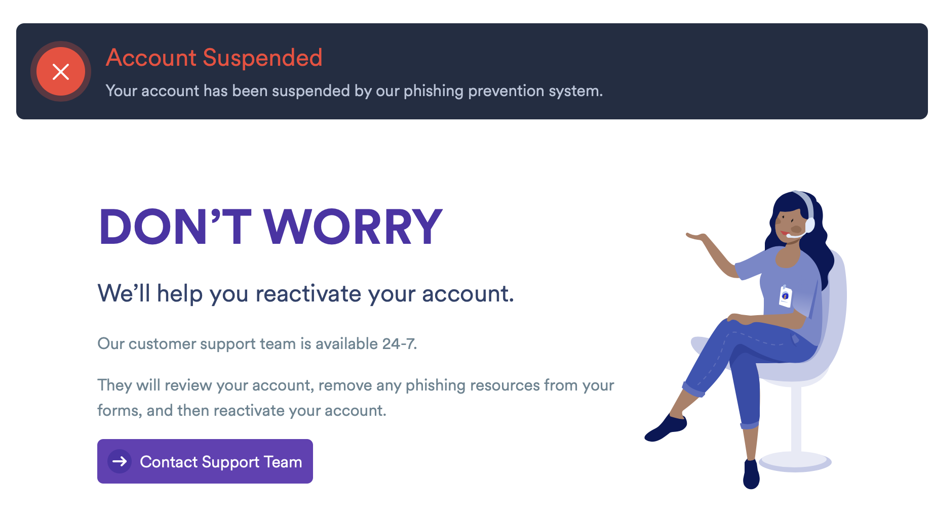 Account suspended. My account. User suspend. Suspend перевод.