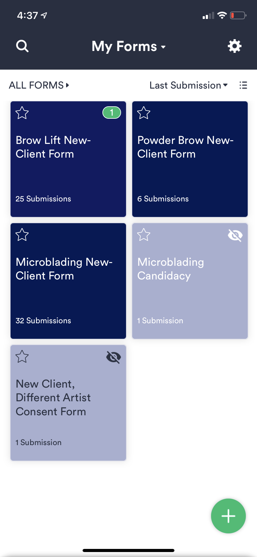 “Over Quota” form