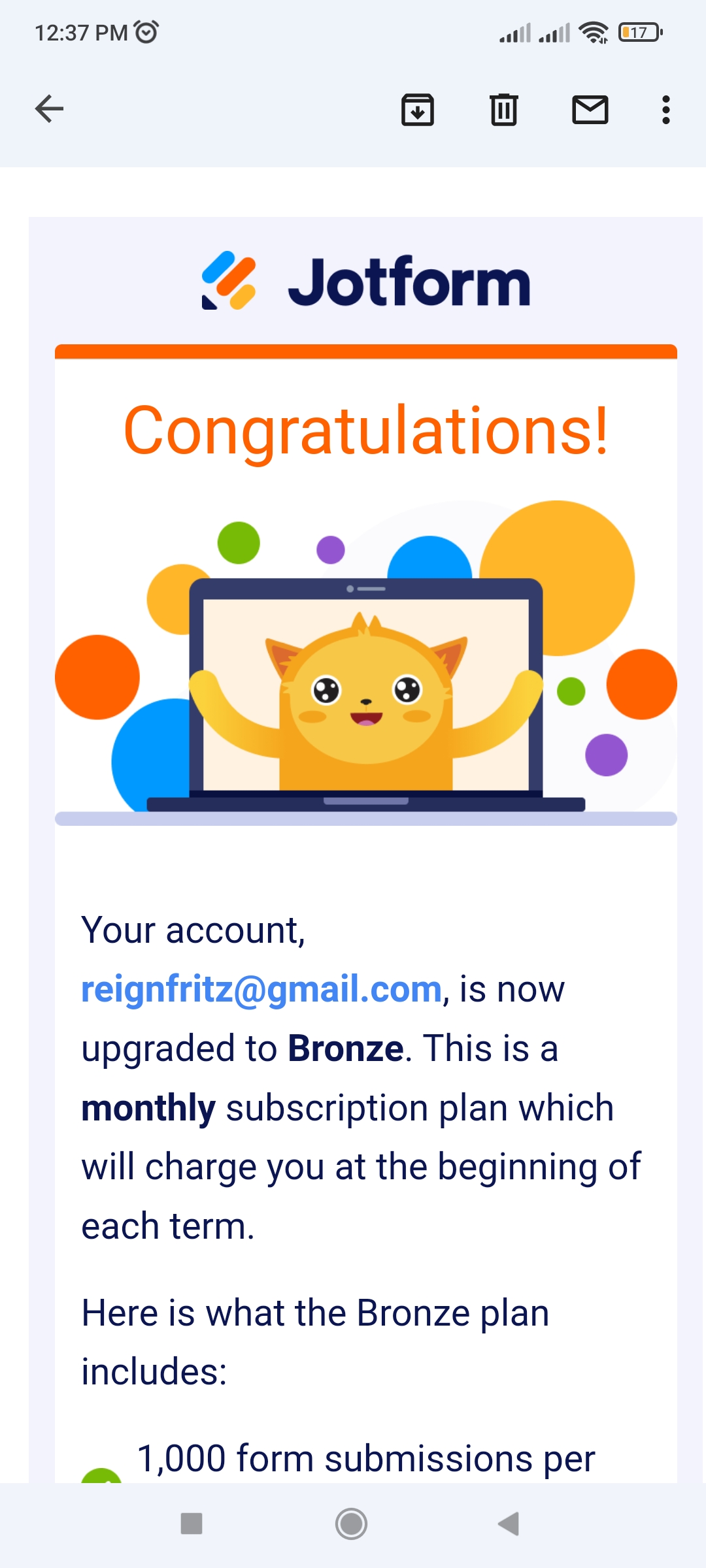 Someone used my email to upgrade membership