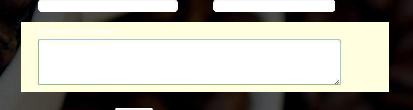 yellow form field color