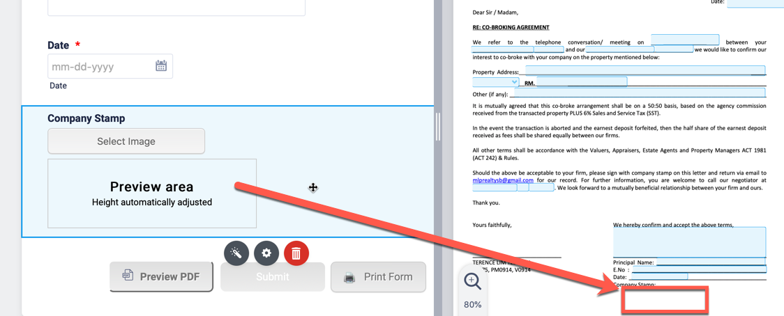 Pdf Converter Ability To Map An Image Upload Field To The Original Pdf