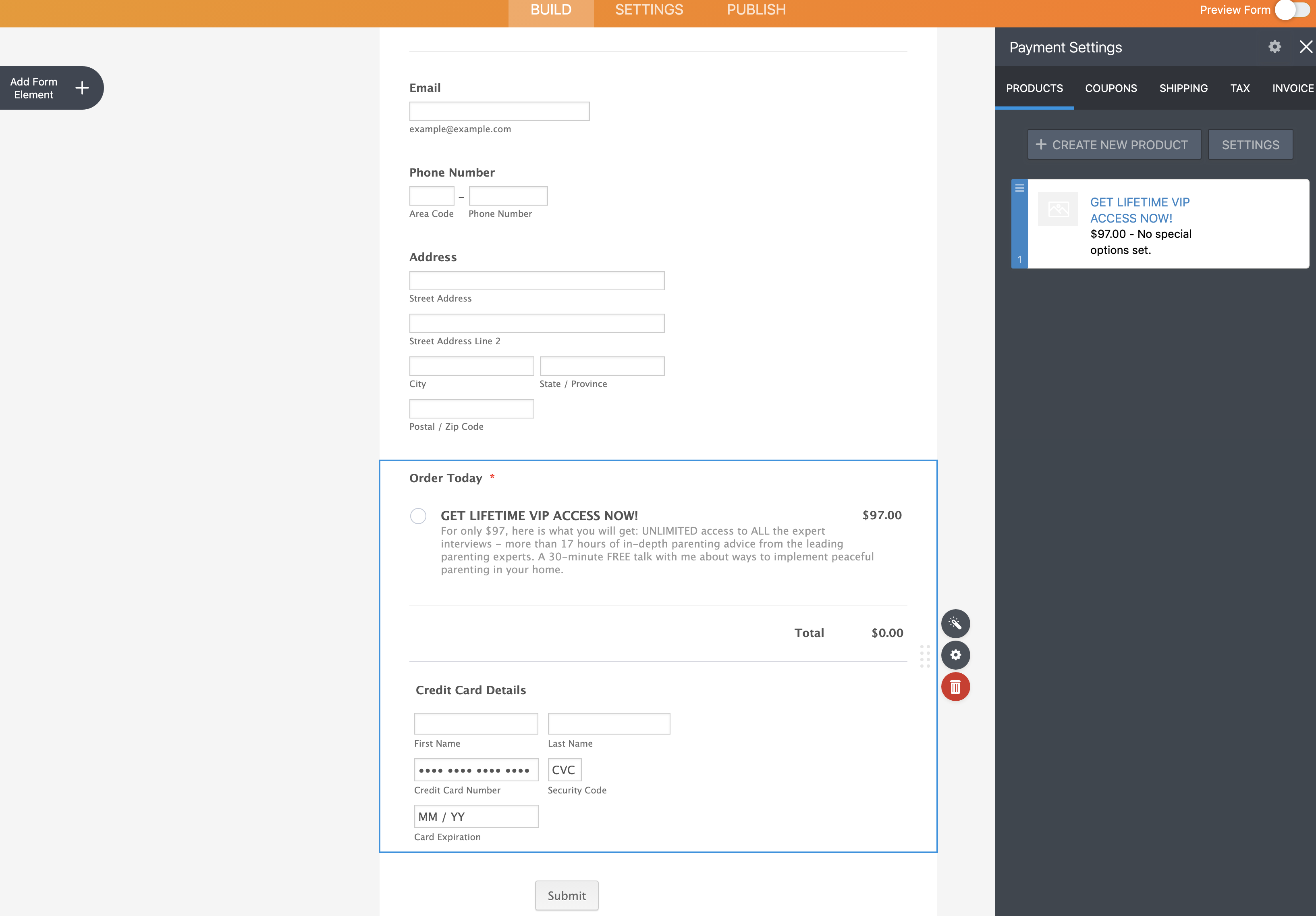 Setting Up Stripe form - Credit Card fields not displaying on published ...