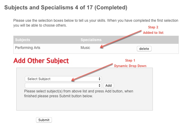Is there a dynamic dropdown that allows to add the choice to a list?