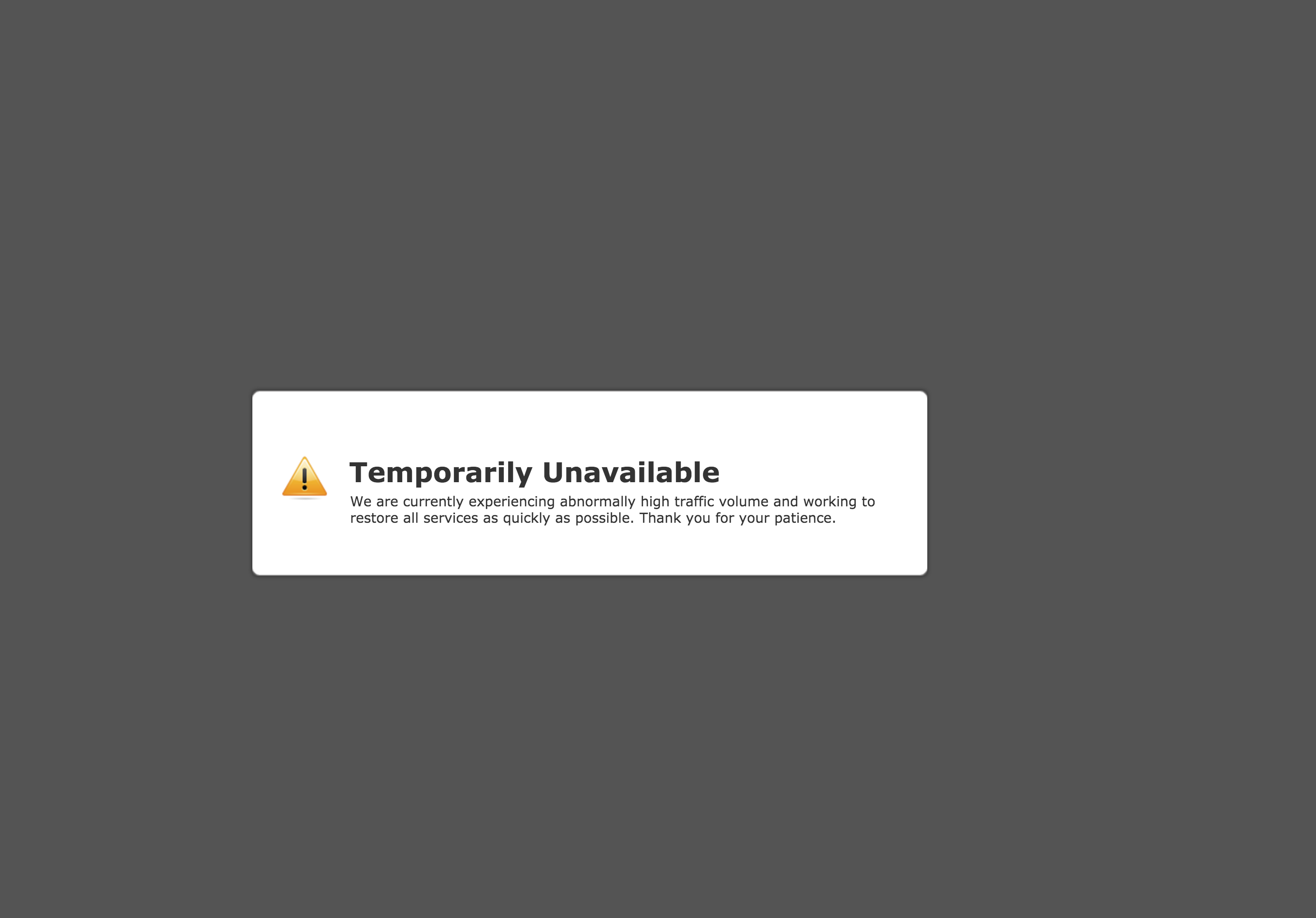 Resource temporarily unavailable