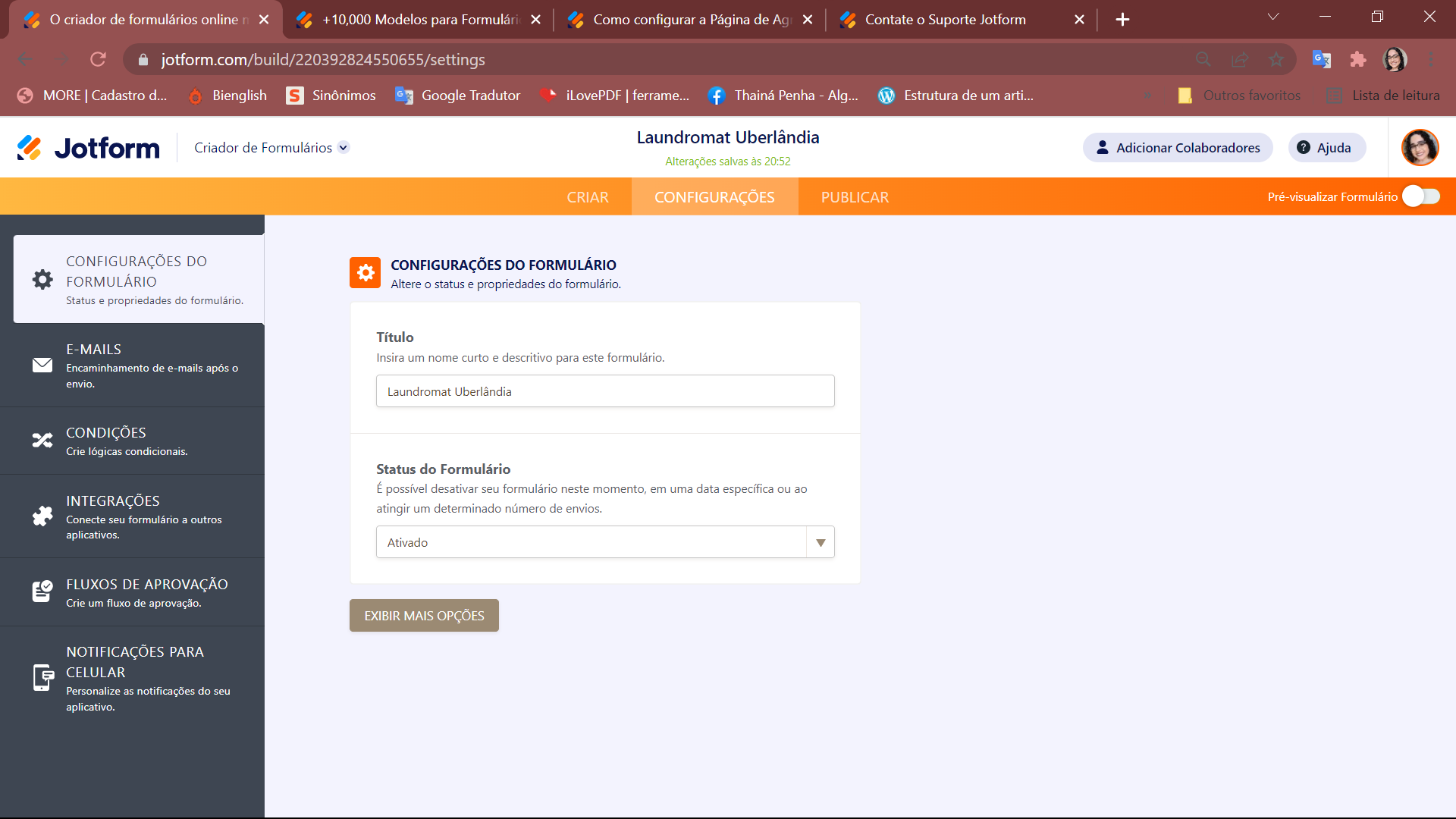 Google Forms: criador de formulários online