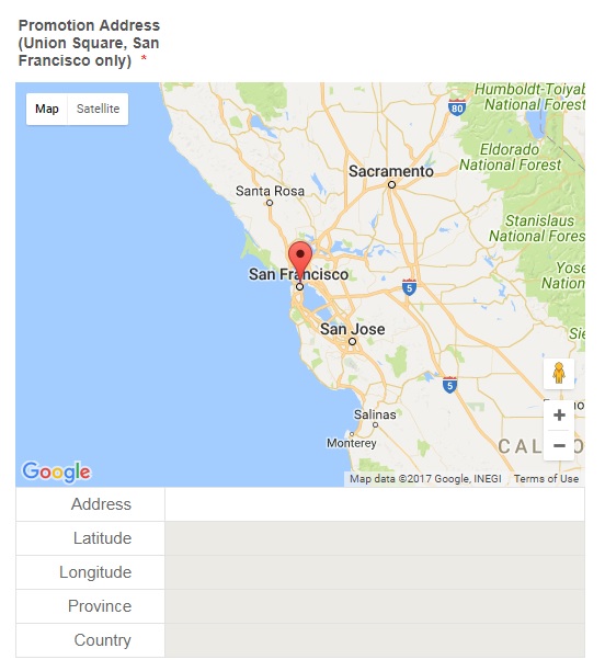 Is it possible to make the Address map locator widget show only certain