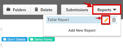 How do I only include selected submissions in an HTML table report? Image 2 Screenshot 41