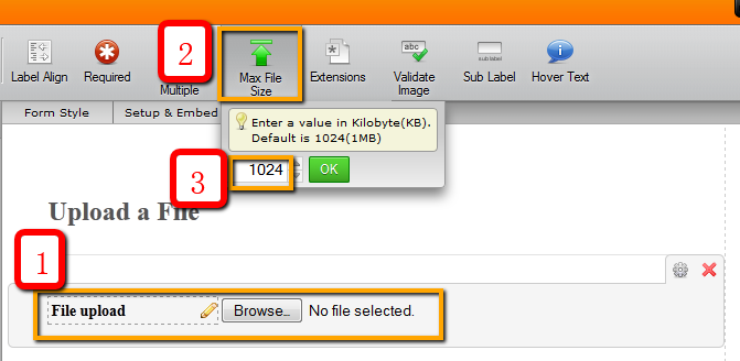 File cannot be larger than 1024kb? Image 1 Screenshot 20