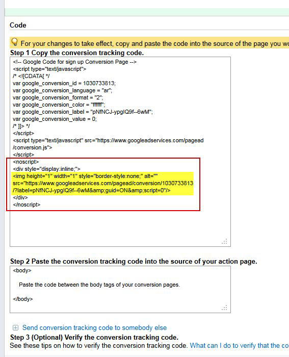 How do I add adwords conversion tracking code to the thank you page of my form? Image 1 Screenshot 30