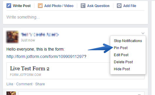 Embedding the form on Facebook? Image 1 Screenshot 30
