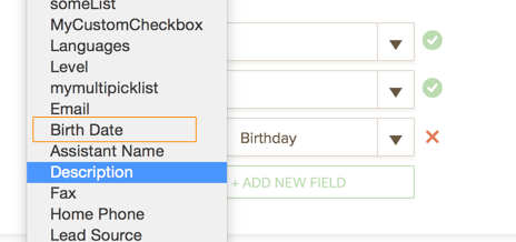 How to map a birthdate field to Salesforce Image 1 Screenshot 20