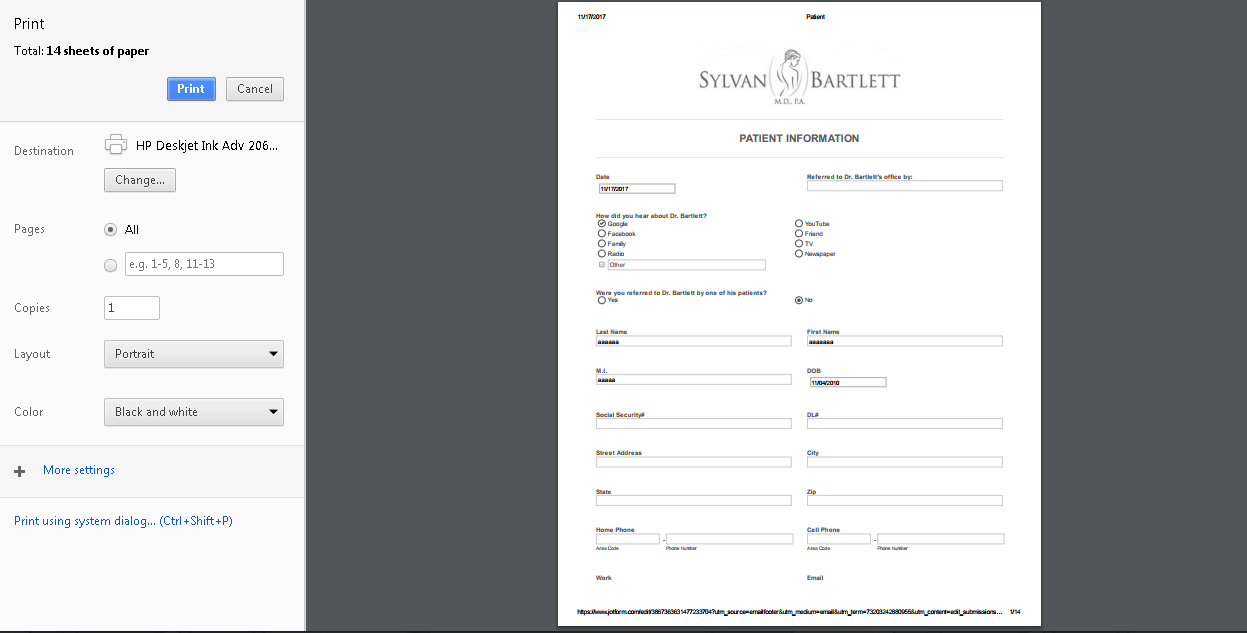 How to print form submissions in a form layout? I know this question has already been asked Screenshot 50