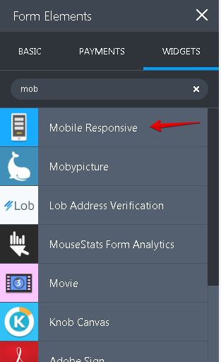 Where can I find the mobile responsive widget? Image 1 Screenshot 20