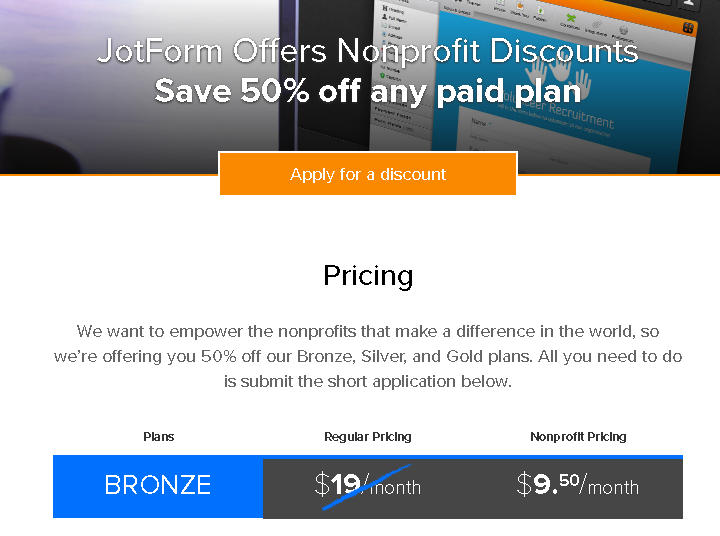 How can I avail a non profit discount? Image 1 Screenshot 30