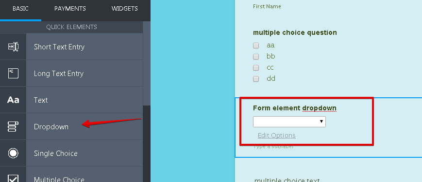 Why doesnt the Checkbox in dropdown widget show value in the condition? Image 1 Screenshot 30