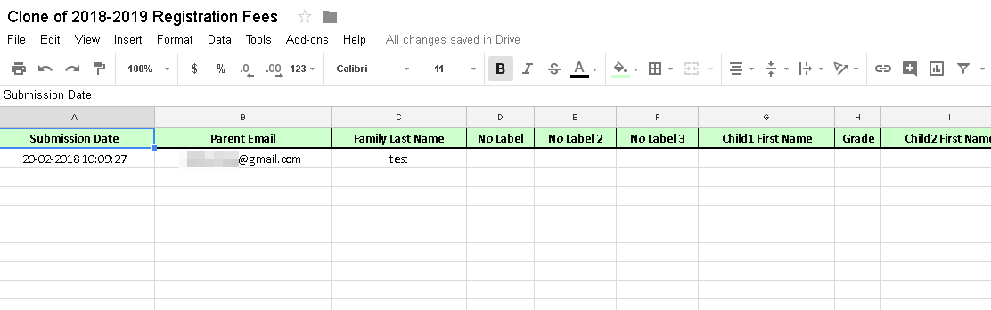 New submissions are not showing up in my Google spreadsheet Image 1 Screenshot 20