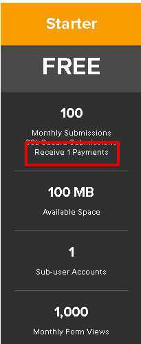 How many payment submissions are allowed? Image 1 Screenshot 20