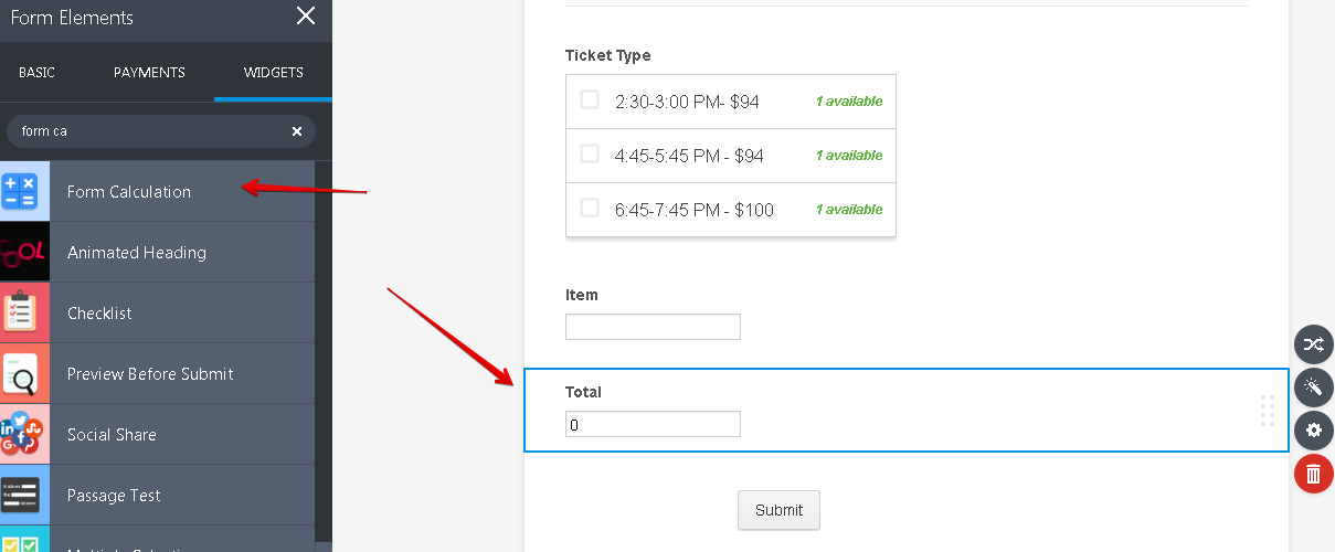 How to add calculation to the Appointment Widget Image 5 Screenshot 124