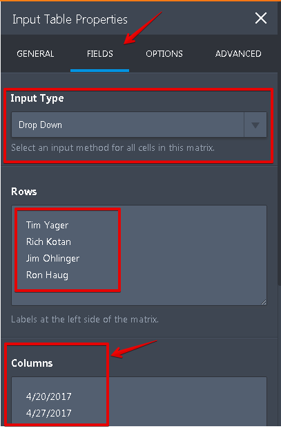 Suggestion: Matrix with Dropdown Choices Image 2 Screenshot 51