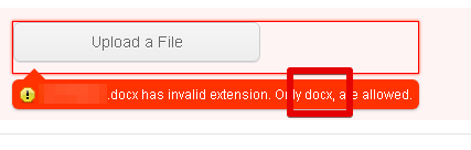 File upload: docx file type not uploading Image 1 Screenshot 30