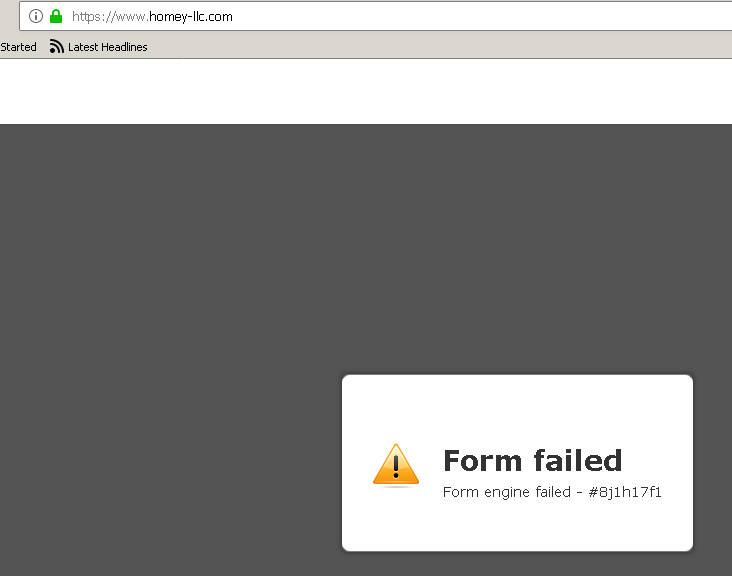 Form: Form engine failed error Image 1 Screenshot 20