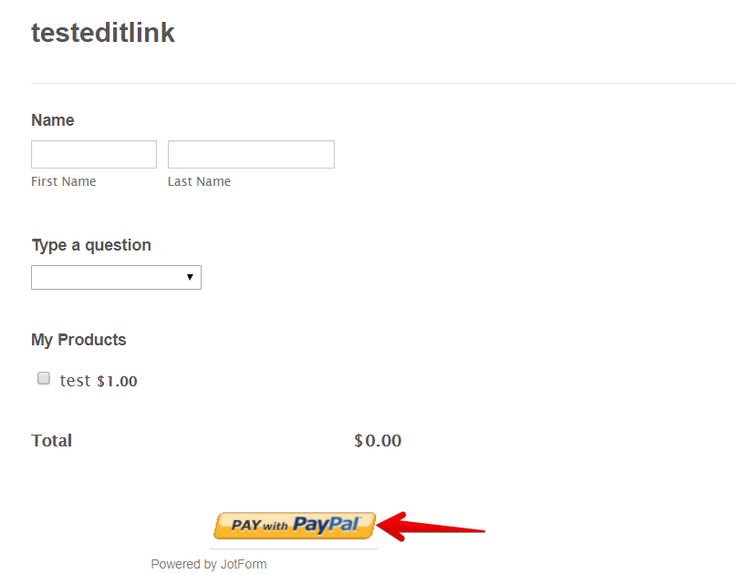 Will a paypal button appear on form while in edit mode or after publish? Image 3 Screenshot 62