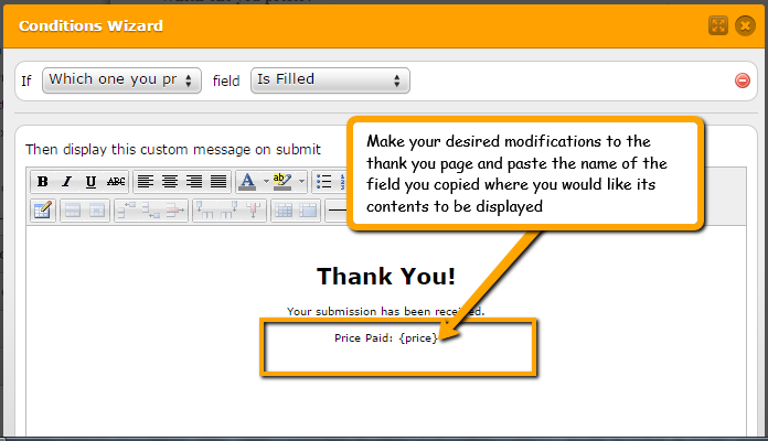 How Can I Pass Values To A Custom Thank You Page? Image 4 Screenshot 83