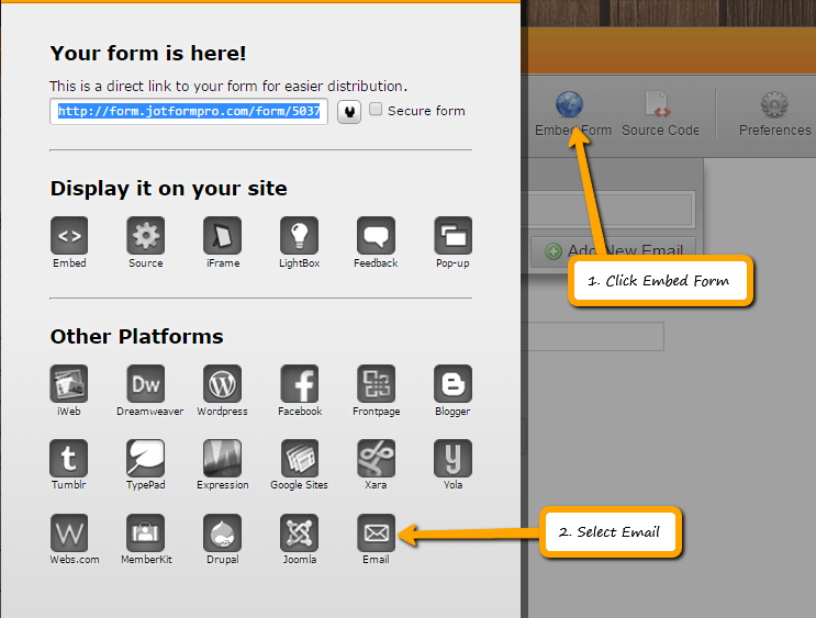 How Can I Distribute My Form To The Public? Image 1 Screenshot 70