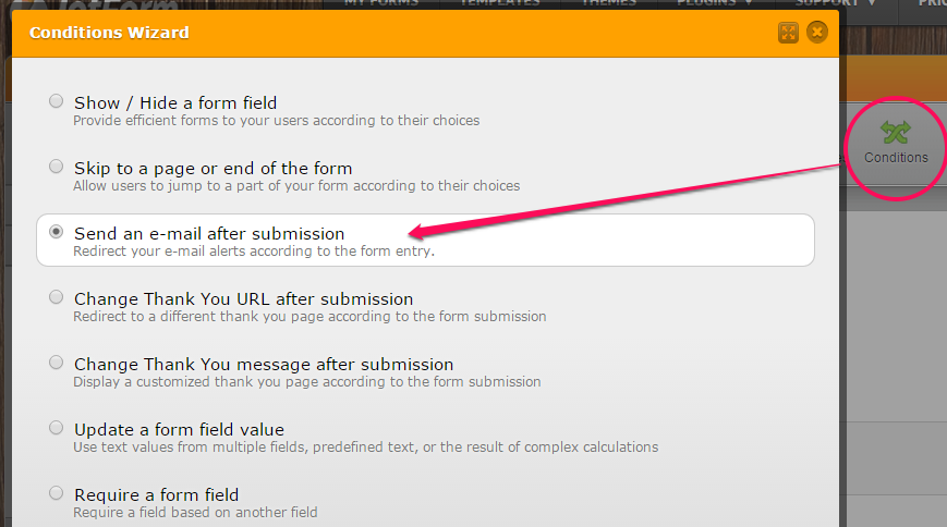Use conditional logic statement to determine which email notifications are sent to Image 2 Screenshot 51