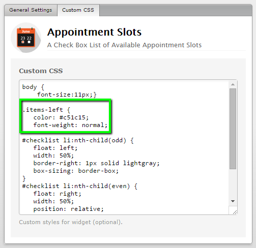 Appointment Slots Widget: Split list into two columns using CSS Image 1 Screenshot 20