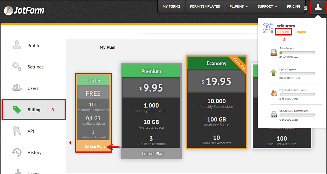 jotform plans jotform plans