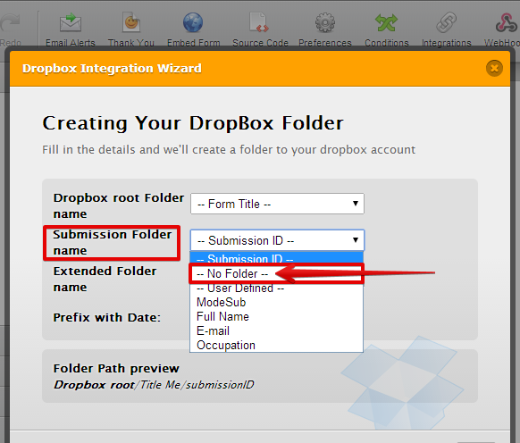 How can I link Dropbox (or Google Drive) without overwriting and disorganizing submissions? Image 1 Screenshot 20